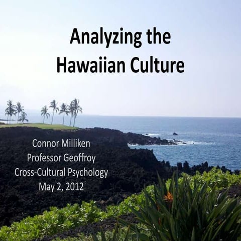Hawaiian Culture Analysis
