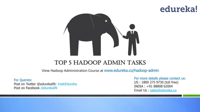 Webinar: Top 5 Hadoop Admin Tasks