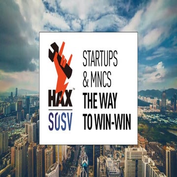 HAX Startups and Corporates - the Way to Win-Win