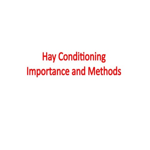 Hay making | PPTX