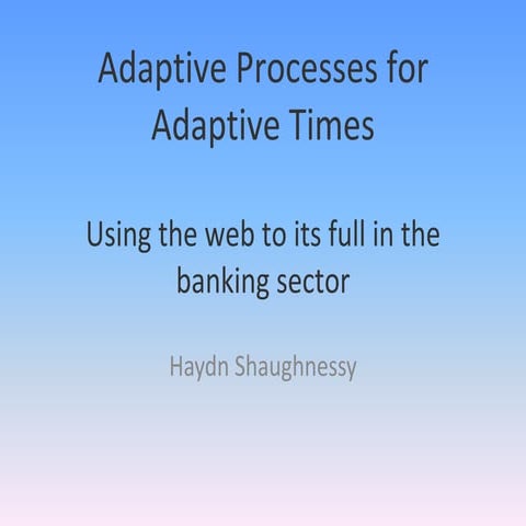 Haydn shaughnessy on banks and ecosystems