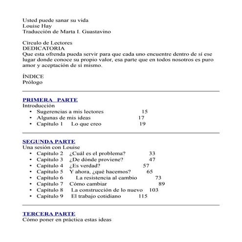 Hay, louise   usted puede sanar su vida 101009