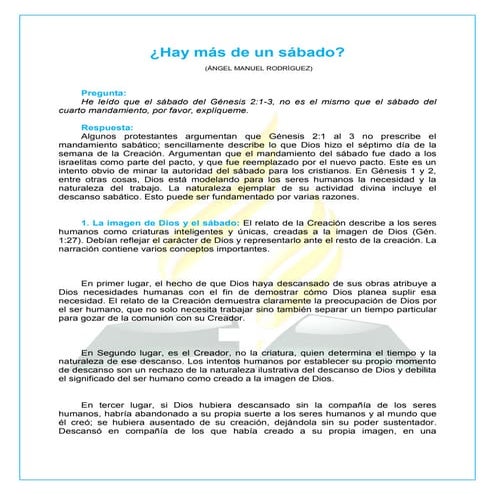 Hay más de un sábado