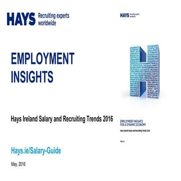 Hays Ireland - Salary Guide 2016 