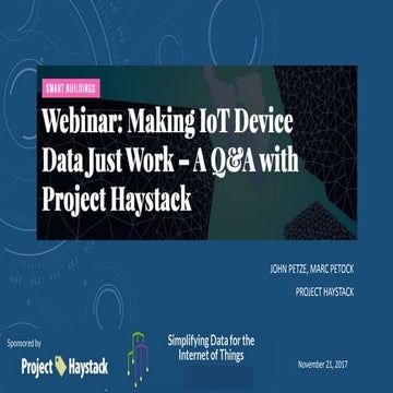 Making Internet Of Things Device Data Just Work! | PPT