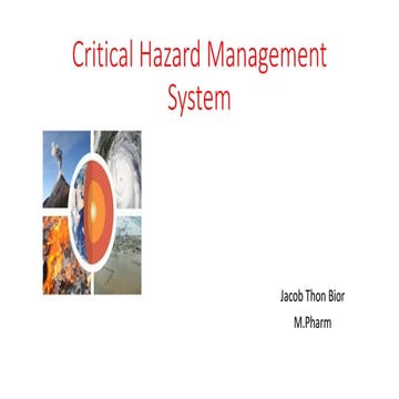 Critical Hazard in Management system