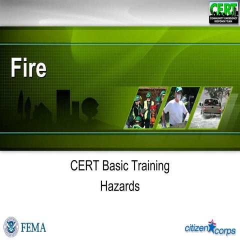 FEMA CERT: Home & Wildfire Fire Safety Training | PDF
