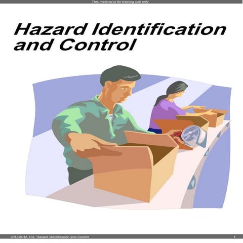 Hazard identification