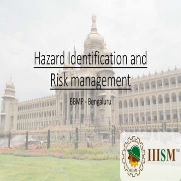 Hazard management - BBMP