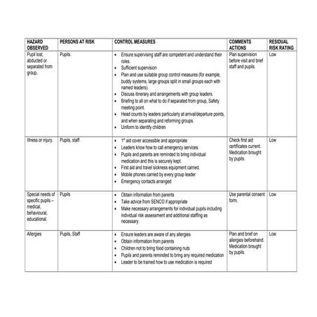 Risk Assessment | PDF