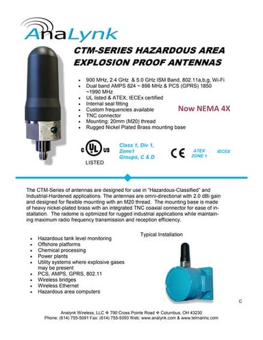Industrial Wireless Communications - Hazardous Area Antennas