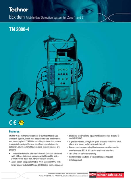 Hazardous Area Zone 1 & Zone 2 (ATEX) Gas Detection Instruments & Tools 