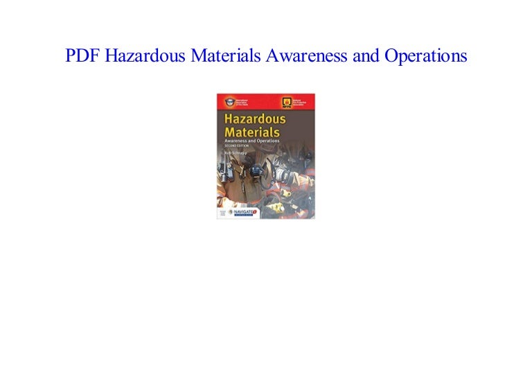 Hazardous Materials Awareness and Operations EBOOK