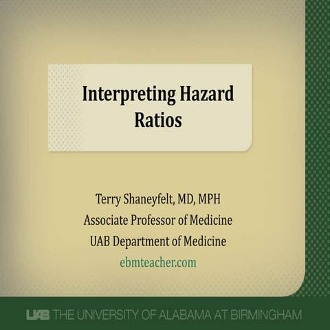 Hazard ratios