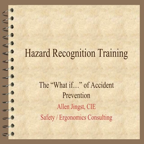 Hazard Recognition Training   Generic