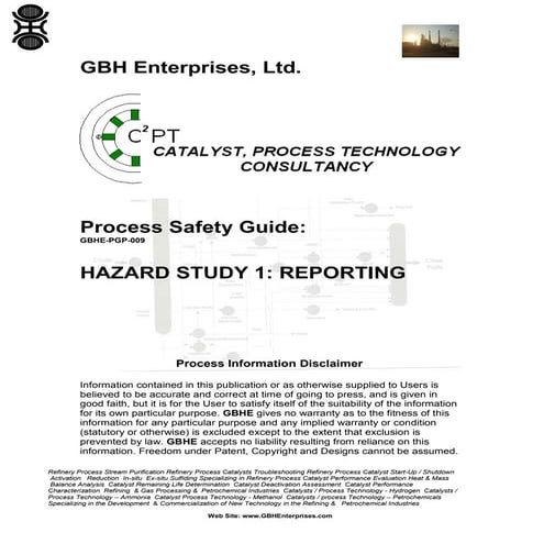 HAZARD STUDY 1: REPORTING