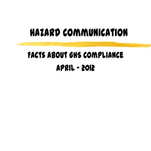 Hazcom GHS Compliance Guide