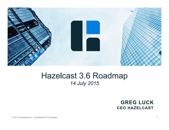 Hazelcast 3.6 Roadmap Preview