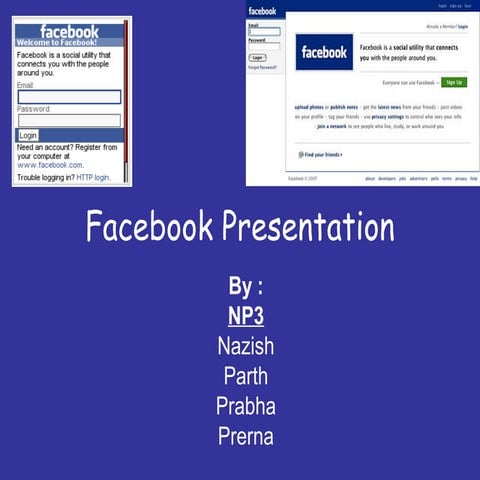 Presentation on facebook