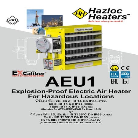 Hazloc Explosion-proof Heaters AEU1 - Brochure
