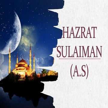 Hazarat Sulaiman (A.S)