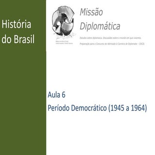 Estudos CACD Missão Diplomática - H...