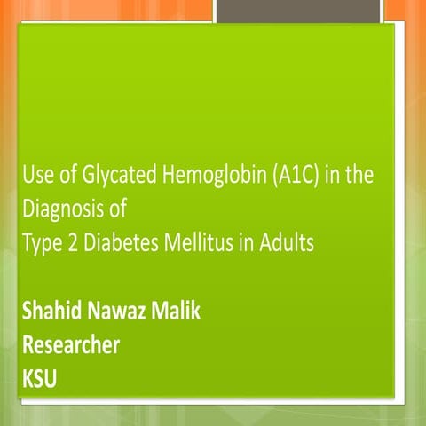 Glycated Hemoglobin and Triglycerides in type 2 diabetes mellitus | PDF