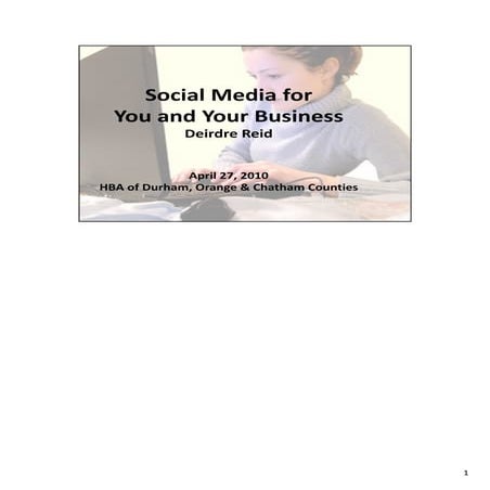 Social Media for You and Your Business with notes