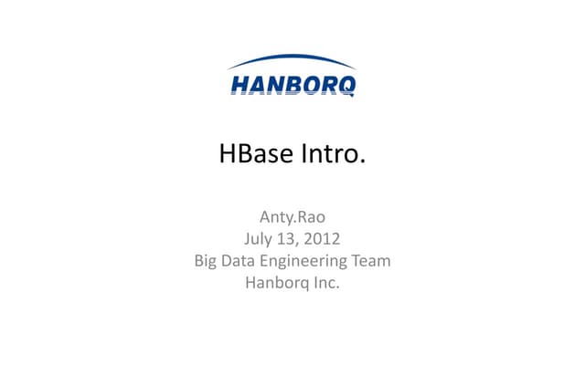 HBase Introduction