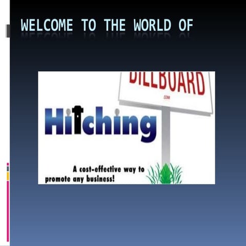 HitchingBillBoard Sign Fixture - easily mounts to any trailer hitch!  Adverti...