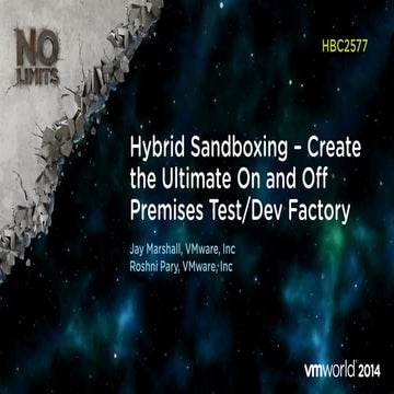 WMworld Europe 2014: Hybrid Sandboxing – Create the Ultimate On and Off Premi...