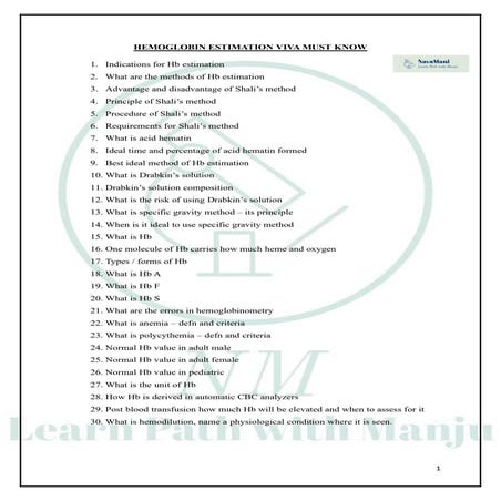 Hb Estimation viva must know        .pdf
