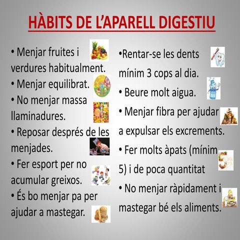 Hàbits de l’aparell digestiu