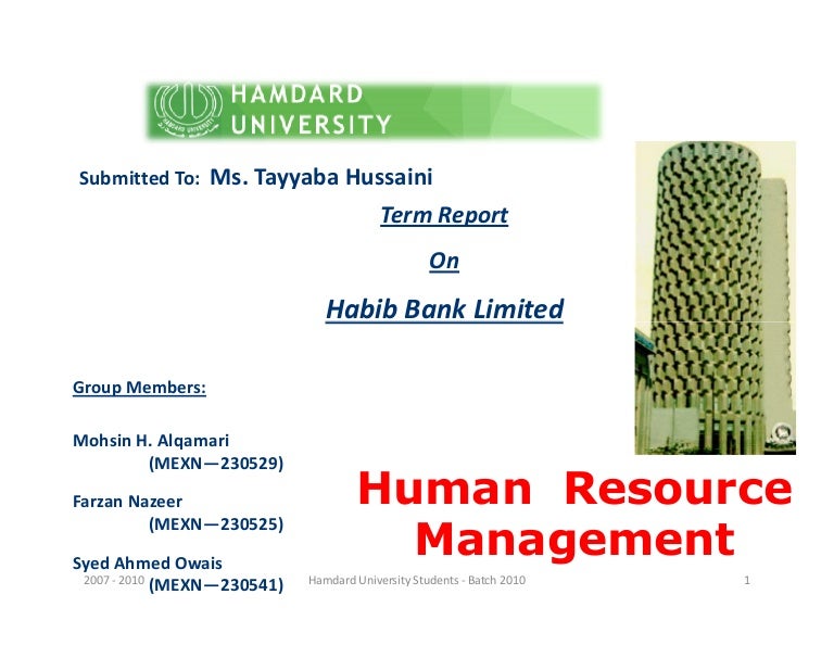 Organizational Hierarchy Chart Of Hbl