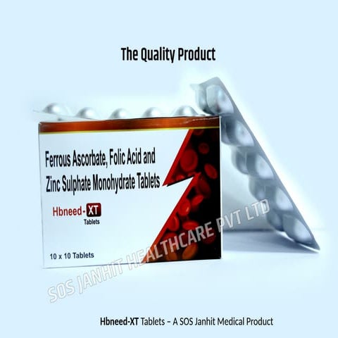 Hbneed-XT Tablets – A SOS Janhit Medical Product | PPTX