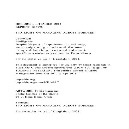 Hbr.org september 2014 reprint r1409 cspotlight on managi