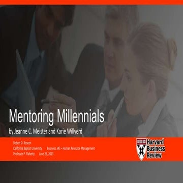 Hbr ppt  mentoring - roseen