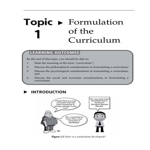 Problems and issues in curriculum development | PPTX