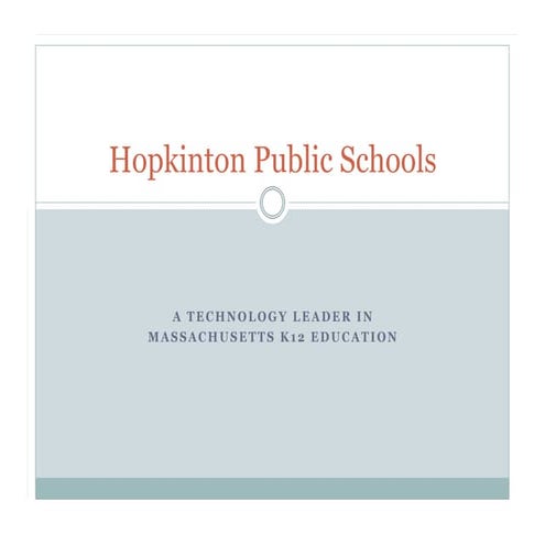 Technology in Massachusetts K-12