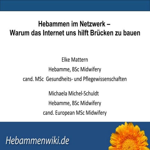 Hebammenwiki Düsseldorf 12.05.2010