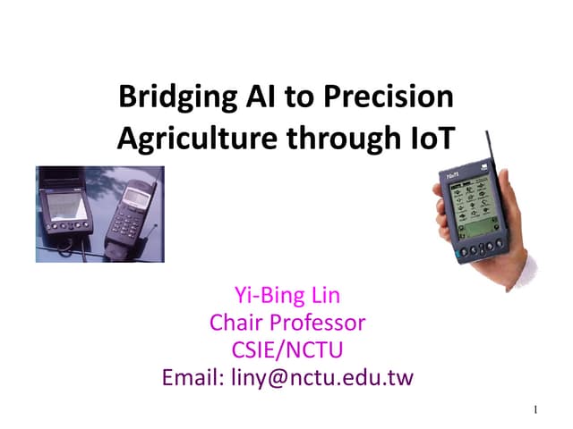 [台灣人工智慧學校] Bridging AI to Precision Agriculture through IoT