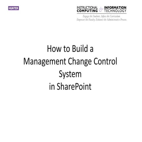 Simple Change Management Control