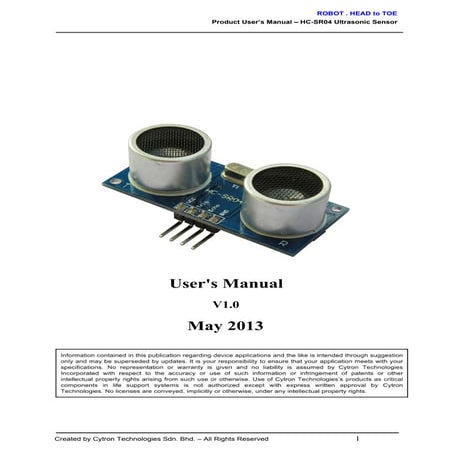 Hc sr04 users-manual