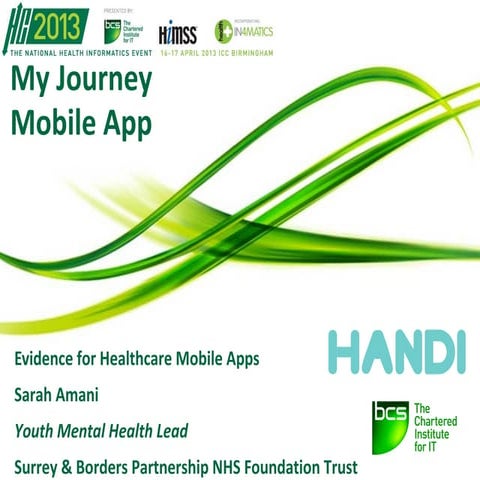 Hc2013 my journey mobile app presentation