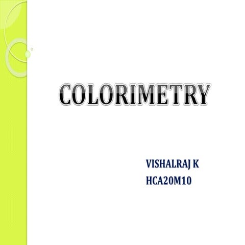  colorimetry