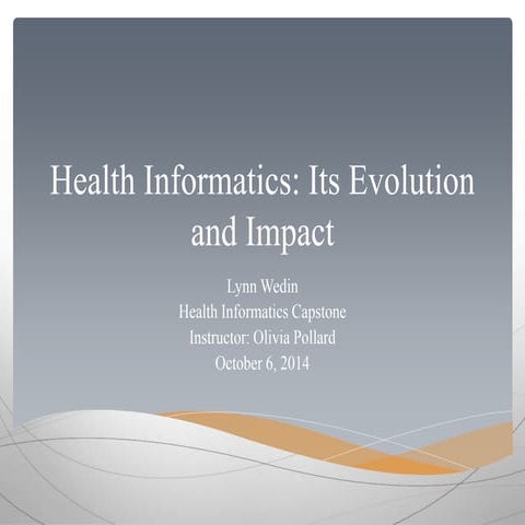 Evolution of Health Care Information Systems | DOCX