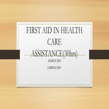 HCA FIRST AID notes kmtc first semester certificate