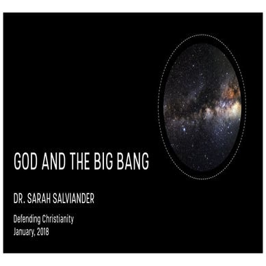 God and the big bang