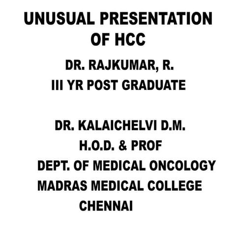 Hcc with sternal mets presentation