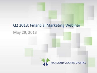 Financial Institutions Email Benchmarks Q2 2013